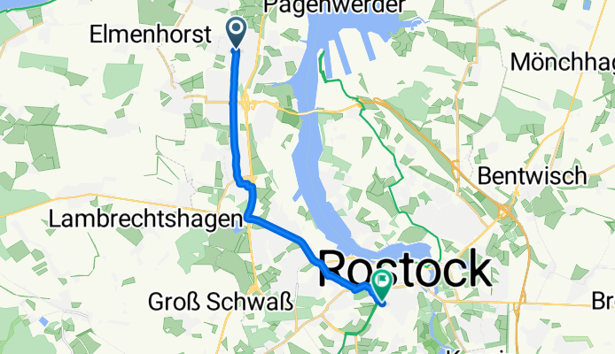 Schleswiger Straße, Rostock nach Goetheplatz, Rostock