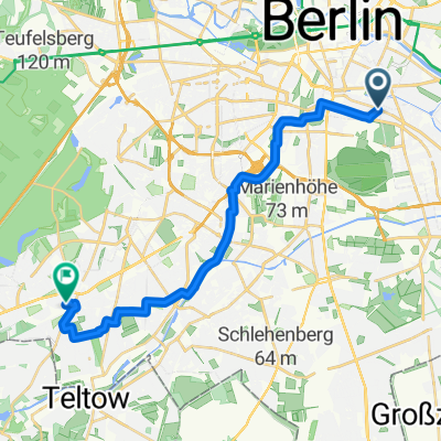 Grimmstraße, Berlin nach Hohenzollernstraße, Berlin
