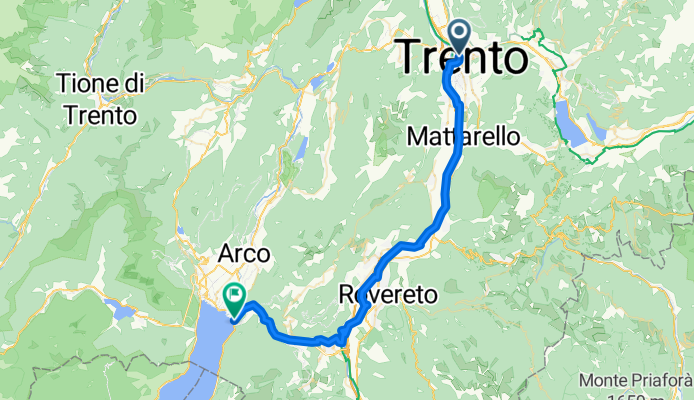 Wiederhergestellte Route