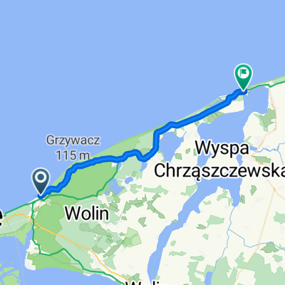 Bohaterów Warszawy, Międzyzdroje do Szosowa, Dziwnów