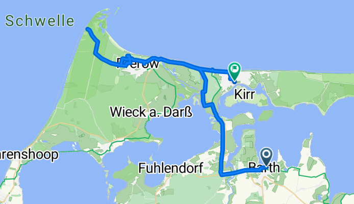Platz der Freiheit nach Fahrgastschiff Swantevit