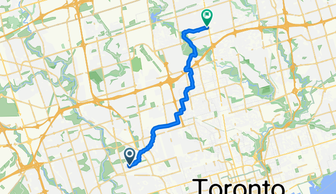 Corbett Ave, Toronto to Yonge St, Toronto