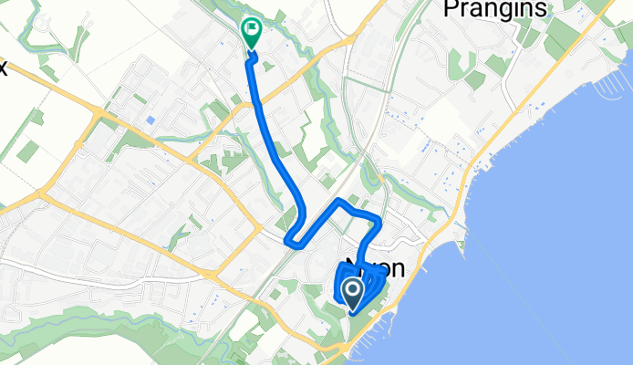 LLD4: Nyon Plage to Nyon Hostel, Apple Watch on 16 Jul at 17:54