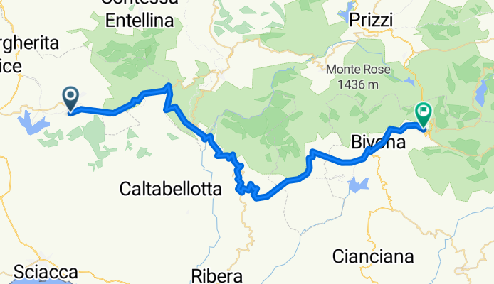 Sicily divide #3 Sambuco di Sicilia to Santo Stefano Quisquina