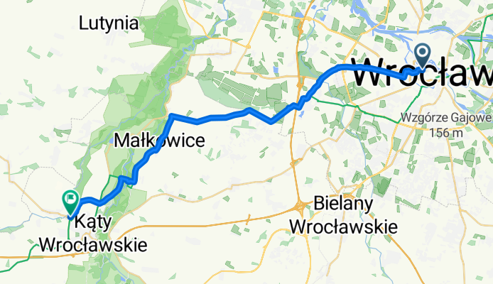 Von Breslau bis Kąty Wrocławskie