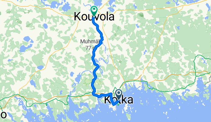 Kotka-Kouvola 72km