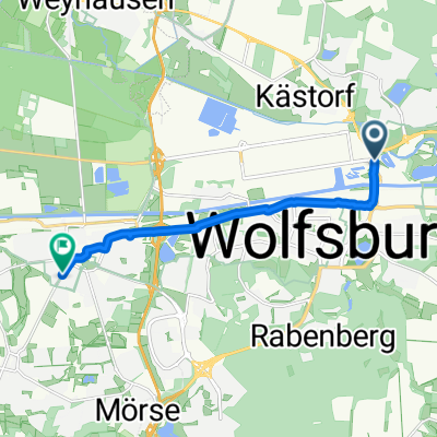 Wolfsburg nach Kleekampsweg, Wolfsburg
