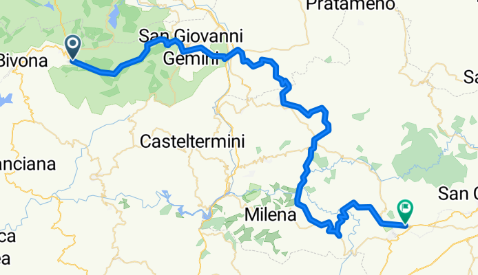 Sicily divide #4 Santo Stefano Quisquina to Serrdifalco