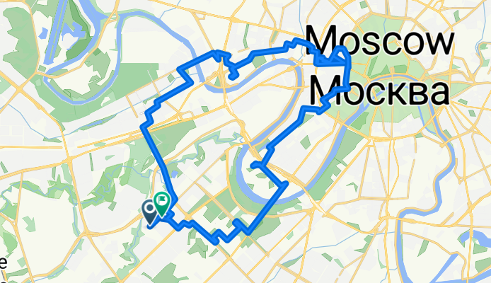 Мосфильмовская улица, Москва до Мосфильмовская улица, Москва