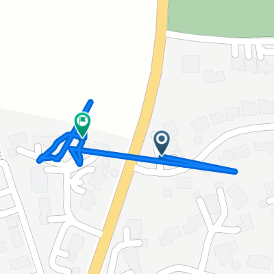 Bazeley Way to Catholic Church, Garbet Close to 44 Ranford Way