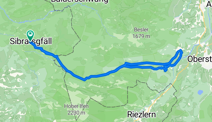 Berggasthaus Rohrmoos– Im Rohrmoos Runde von Sibratsgfäll