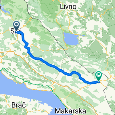 Glavička ulica to Šetalište Stjepana Radića