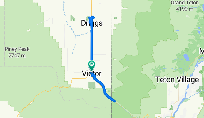 victor to trailcreek cg to driggs, return