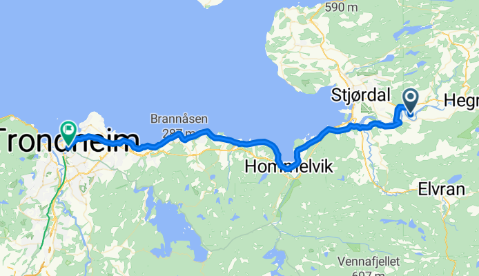 From Stjørdal to Trondheim