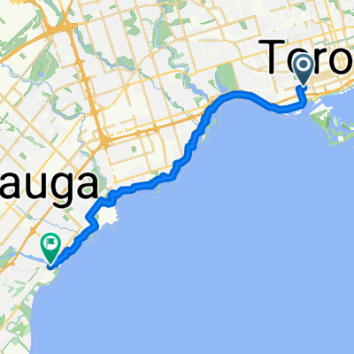 Wellington St W, Toronto to Lakeshore Rd W, Mississauga