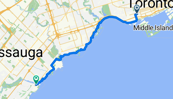 Wellington St W, Toronto to Lakeshore Rd W, Mississauga