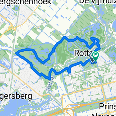 Route in Rotterdam
