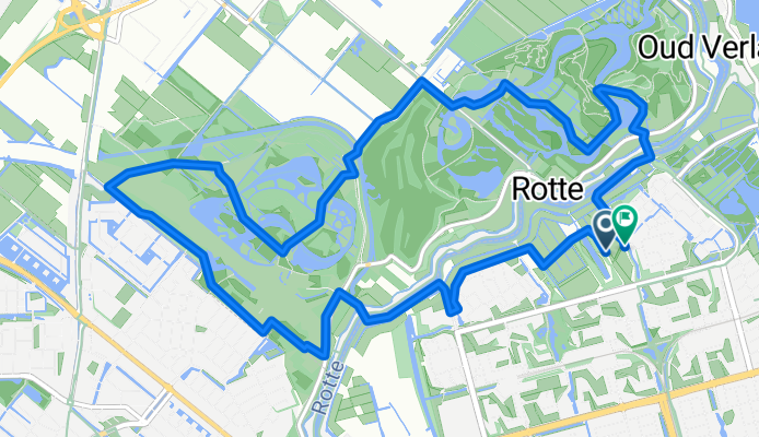 Route in Rotterdam