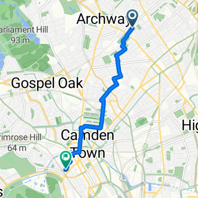 Hatchard Road, London to Parkway, London