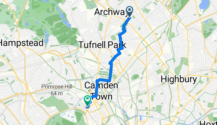 Hatchard Road, London to Parkway, London