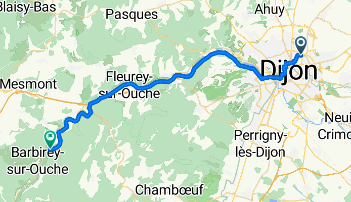 From Dijon to Gissey-sur-Ouche