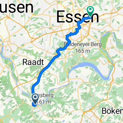 Werdener Straße, Essen nach Frillendorfer Straße, Essen