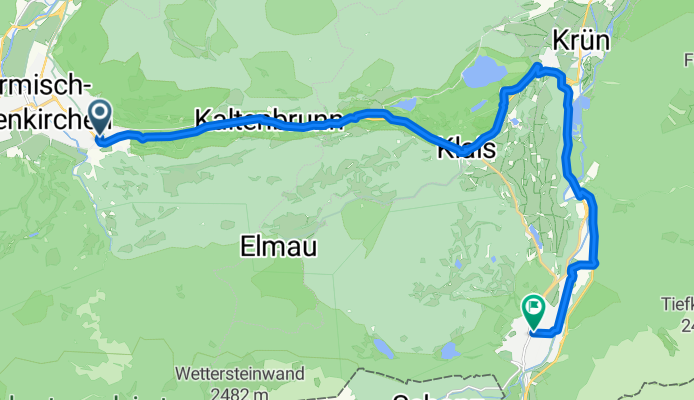 Mittenwalder Straße nach Partenkirchner Straße