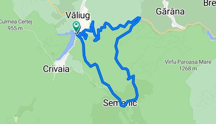 Route in Văliug