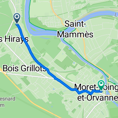 Grande Rue 655 - Via Turonensis // Gr 2, Thomery to Rue de la Pêcherie, Moret-Loing-et-Orvanne