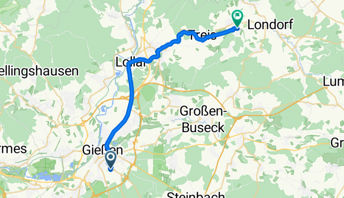 Erdkauter Weg, Gießen nach Allertshäuser Straße, Allendorf (Lumda)
