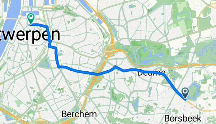 Herentalsebaan, Borsbeek naar Kommekensstraat, Antwerpen