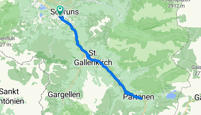 Auweg, Schruns nach Auweg, Schruns