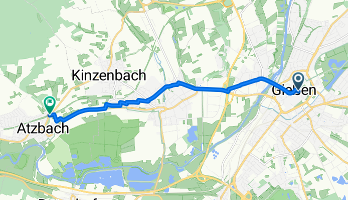 Neuen Bäue, Gießen nach Am Rühling, Lahnau