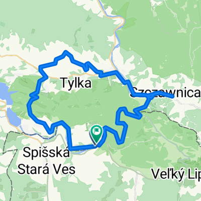 Route zu Sromowce Niżne