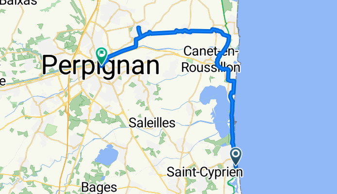 Boulevard François Desnoyer, Saint-Cyprien nach Place de la Loge, Perpignan