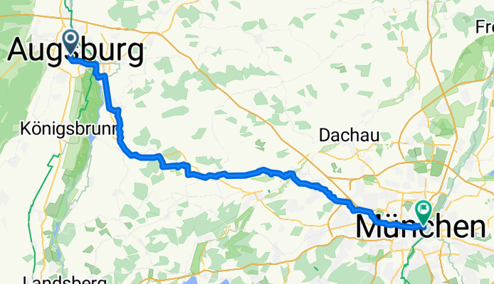 Augsburg nach München