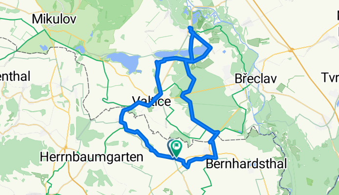 Route in Bernhardsthal