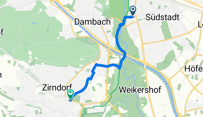 Schwabacher Straße nach Bahnhofstraße