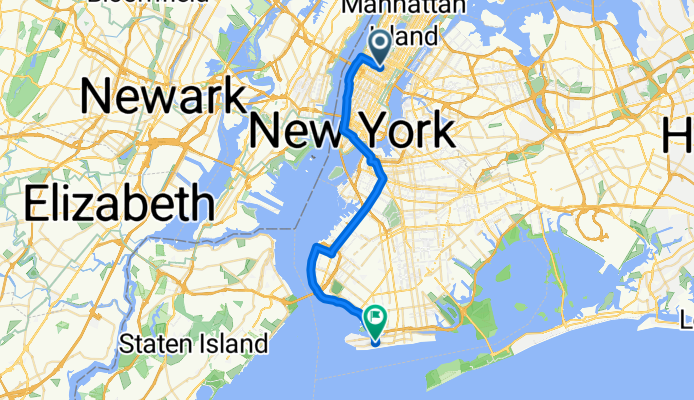 6th Ave, New York to cRiegelmann Boardwalk, New York