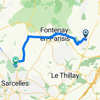 Chemin des Marlots, Louvres à Rue Jean Bullant, Écouen