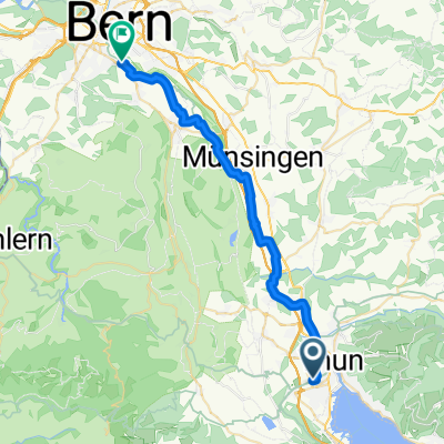 Niesenblickstrasse, Thun nach Eichholz, Wabern