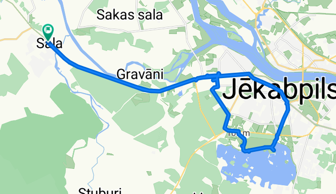 Kalna iela to Susējas iela
