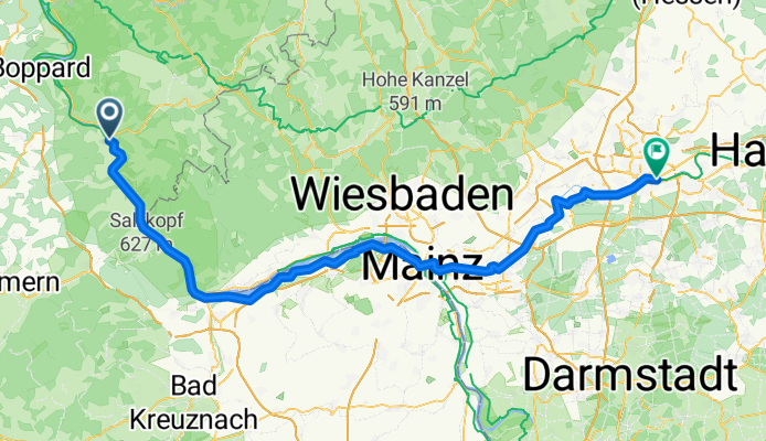 Tag 6 Sankt Goar bis Frankfurt am Main