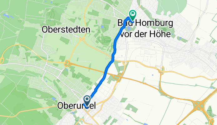 From Oberursel (Taunus) to Bad Homburg Vor Der Höhe