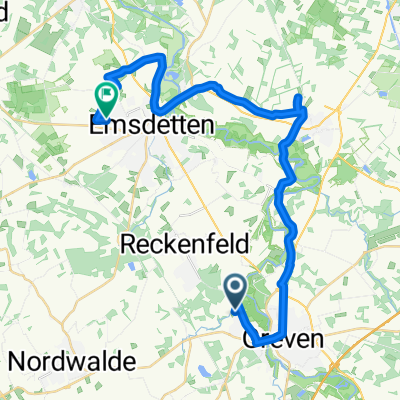 Stettiner Straße, Greven nach Vennweg, Emsdetten