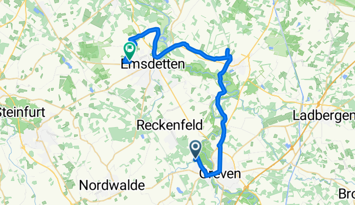 Stettiner Straße, Greven nach Vennweg, Emsdetten
