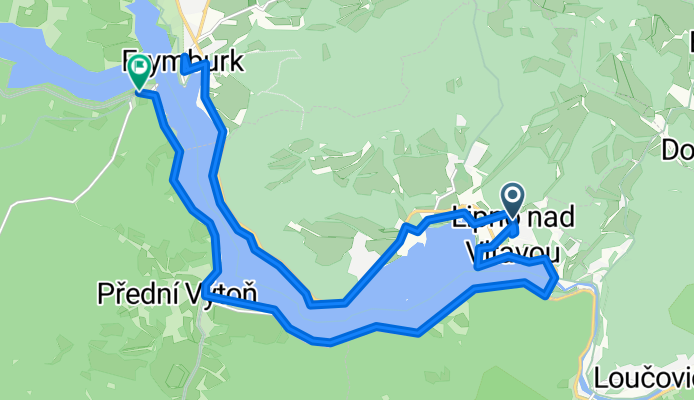 Lipno nad Vltavou, Lipno nad Vltavou do Frýdava, Přední Výtoň