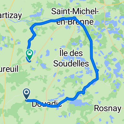 De Les Vaux à Route de Rosnay