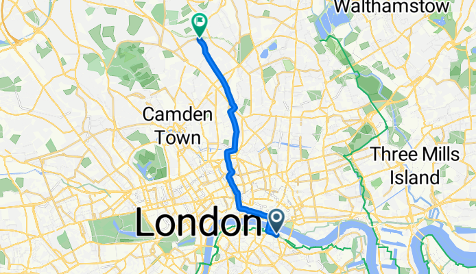 Abbots Lane (Stop J) to Crouch End Hill