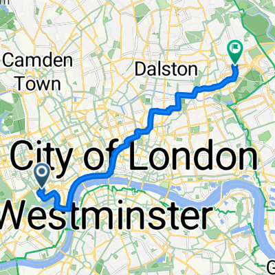 Piccadilly, London to Wick Road, London